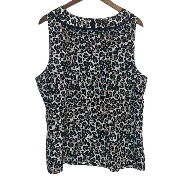 Ann Taylor Factory Leopard Print Top size XL - Picture 2 of 4